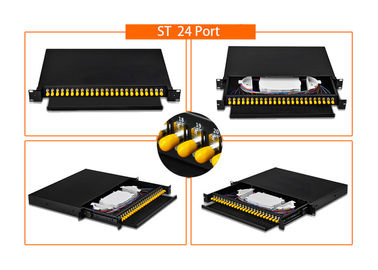 comprare Supporto di scaffale a fibra ottica del quadro d'interconnessione di singolo modo 12 a 19 pollici X LC/Sc/FC/st online manufacture