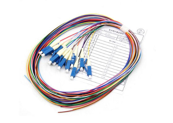 comprare Single Mode Fiber Optic Pigtail con 12 colori e connettore SC/APC da 0,9 mm online manufacture