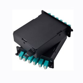 comprare MPO-8 al duplex di 4x LC, 8 cassetta 40G/100G di singolo modo FHD MPO delle fibre OS2 a 10G/25G online manufacture