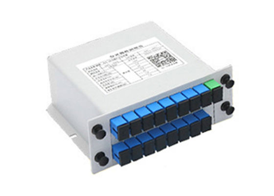 comprare 1x16 Split Ratio PLC Splitter ottico con connettore SC e bassa perdita di inserimento per reti a fibra ottica online manufacture