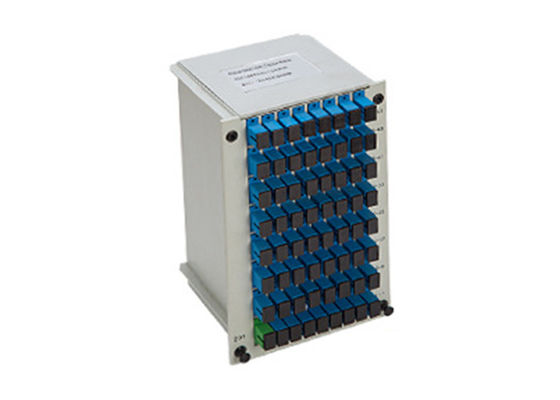 comprare 1x64 PLC Fiber Optic Splitter Plug-in tipo con connettore SC per sistemi FTTX online manufacture