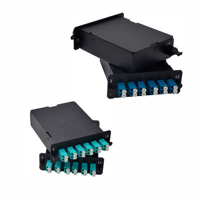 comprare Modulo di cassetta MPO da 19 pollici montabile su rack con cavo in fibra ottica Corning e bassa perdita di inserimento online manufacture