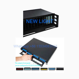 comprare dimensione standard a fibra ottica LC del quadro d'interconnessione del nero di 1U 2U 3U/porto dello Sc/st/FC online manufacture