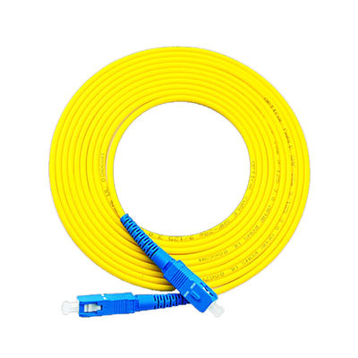 comprare Cavo patch in fibra ottica corazzata SC-SC simplex giallo per trasmissione dati ad alta velocità online manufacture