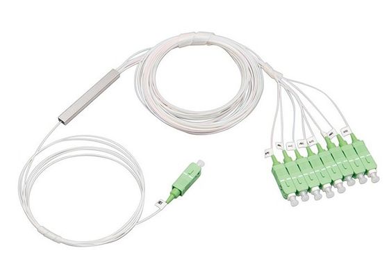 comprare Splitter PLC Mini 1x8 con connettore SC e tubo in acciaio inossidabile per reti in fibra ottica online manufacture