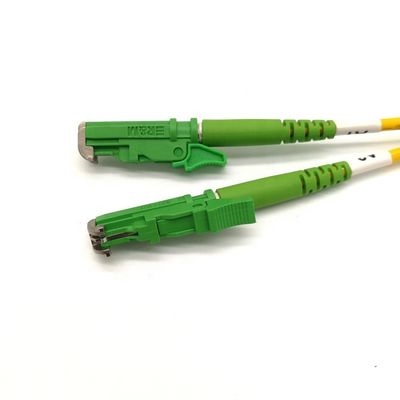 comprare 10M E2000 APC Patch Cord Color Verde Single Mode Duplex Fiber Optic Cable online manufacture