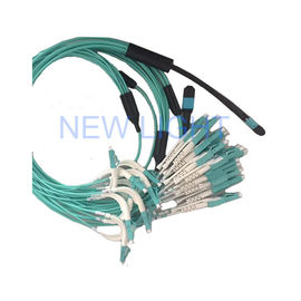 comprare fermaglio di 5m MPO al duplex OM4 (OM3) di LC 50/125 di saltatore Multifiber online manufacture