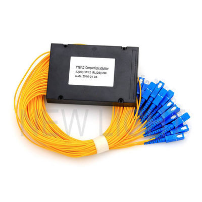 comprare SC/APC Connector 1x32 Split Ratio PLC Fiber Splitter con modulo ABS per sistemi FTTX online manufacture
