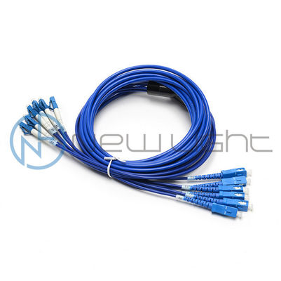 comprare 4F Single Mode 9/125um Armored Fiber Optic Patch Cord per FTTH e telecomunicazioni online manufacture