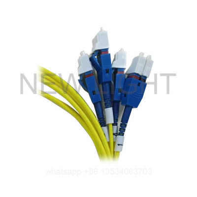 comprare 50/125um 3,0 mm PVC Jacket MPO to LC Breakout Cable per reti ad alta densità in fibra ottica online manufacture