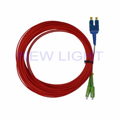 comprare LSZH 3M Multimode Duplex Fiber Optic Patch Cable SC/LC a LC Lunghezza personalizzabile online manufacture
