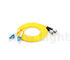 LC - fibra gialla 2,0/3,0 millimetri del doppio del cavo a fibre ottiche del PVC di singolo modo 9/125 di LC