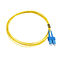 Sc/UPC - PVC di fibra ottica semplice/LSZH/OFNR di giallo del cavo di toppa UPC/di LC MP