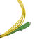 Connettore di verde dello Sc APC del cavo di toppa della fibra ottica di simplex 2.0mm di singolo modo