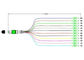 la fibra 12 di 0.9mm smazza fuori il cavo di toppa ottico/maschio semplice del modulo MPO APC A Sc APC