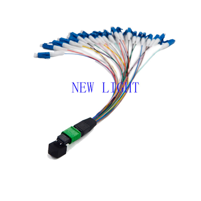 Colori bassi del diametro 12 del cavo a fibre ottiche MP 0.9mm di perdita di inserzione MPO