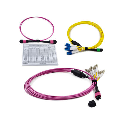 Basse perdite di inserimento ≤ 0,35 dB MPO da 3,0 mm a LC Cassetta 12/24 Fibra MPO/MTP Cassetta