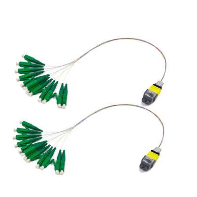 MPO misto - perdita di inserzione bassa a fibra ottica del cavo di toppa 8LC 3.0mm 50/125