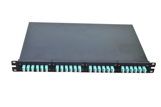 24/48 Port Metal Fiber Optic Patch Panel con connettori SC/LC/FC per la distribuzione della fibra nel data center