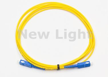 Cavo di toppa di fibra ottica di alta attenuazione di riflessione/Sc al cavo della toppa della fibra di singolo modo dello Sc