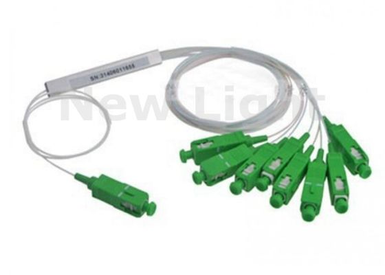 SAPC MINI Single Mode 1x8 PLC Splitter con connettore SC APC per applicazioni FTTH