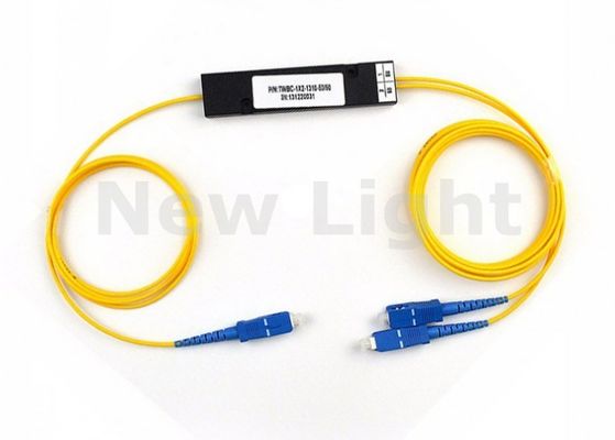 Single Mode SC UPC MINI PLC 1x2 Fiber Optic Splitter per applicazioni ad alta densità di uscita