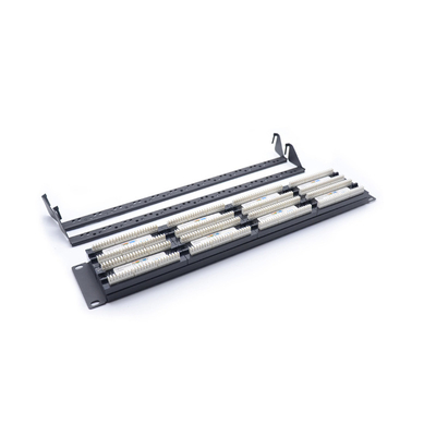1U Metal RJ45 Patch Panel per connessioni Ethernet Cat5e/Cat6/Cat6a/Cat7 montate su rack