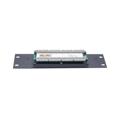 pannelli di patch Ethernet pre-terminati in metallo 1U 2U neri con gestione dei cavi