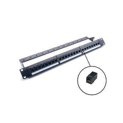 RJ45 Ethernet Patch Panel con terminazione IDC 110/Krone per cavi Cat5e/Cat6/Cat6a/Cat7 in progettazione 1U/2U montabile su rack