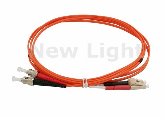 Cavo patch in fibra ottica duplex LC-ST arancione, lunghezza 3 metri, trasmissione dati ad alta velocità