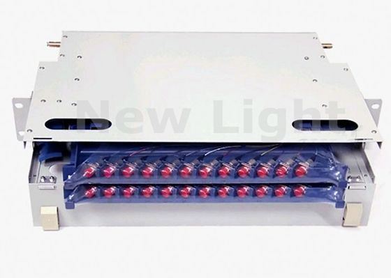 19 pollici 24 porte ODF quadro di distribuzione ottica Fibra ottica patch panel per applicazioni FTTX / FTTH