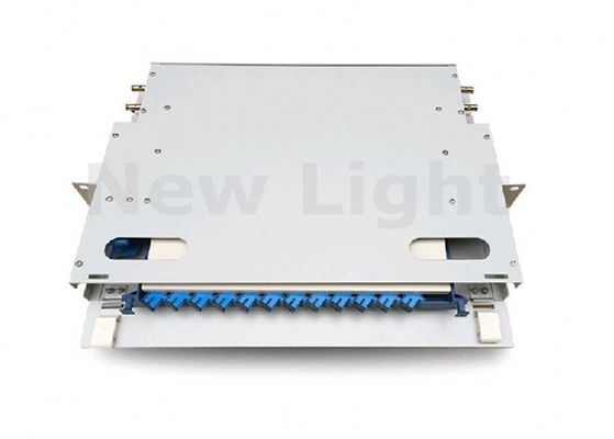 19 Pollici ODF Optical Fiber Distribution Frame 12 Core Port con Dimensioni Standard per Applicazioni CATV e FTTH