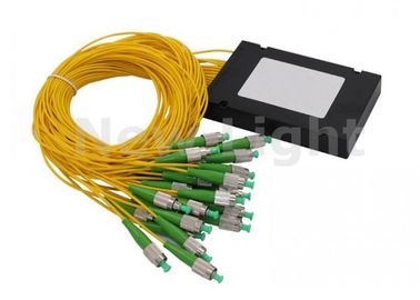 Separatore a fibra ottica dello SpA di singolo modo 1x32 del separatore di FTTH FC APC con il connettore di FC APC
