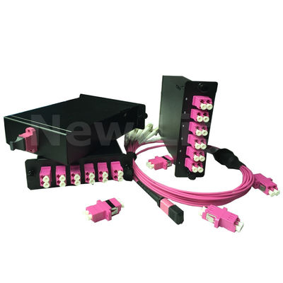 Modulo MPO per cassette 1U con 144 nuclei OM3 Multimode Fiber Optic Distribution Frame