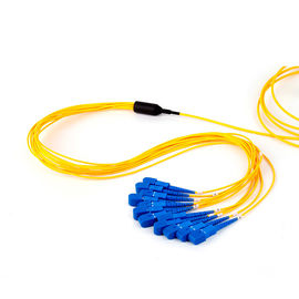 Il singolo modo dello Sc UPC smazza fuori la lunghezza su misura fibra di fibra ottica del cavo di toppa 12
