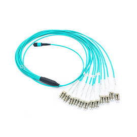 multi cavo di uscita di modo MTP di 10Gbs OM3 per il cavo di toppa Duple di 4 LC