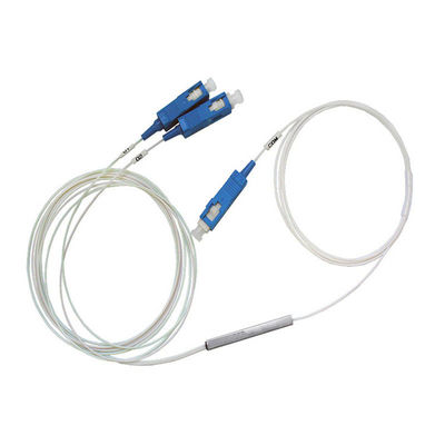 Modulo splitter ottico PLC FTTH Mini con connettore SC 1x2 e fibra da 900 um