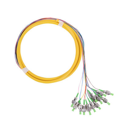 ST APC Connettore Fibra Ottica Pigtail con Perdita di Inserzione 0.3 dB e Tubo Legato a 12 Fibre