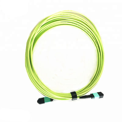 OM5 12 Core MPO Fiber Optic Patch Cord con connettore femminile per applicazioni ad alta densità