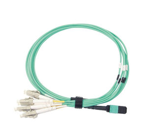 3,3 Ft di cavo 50/125 misti, cavo a fibra ottica di MPO MTP del cavo di toppa di uscita