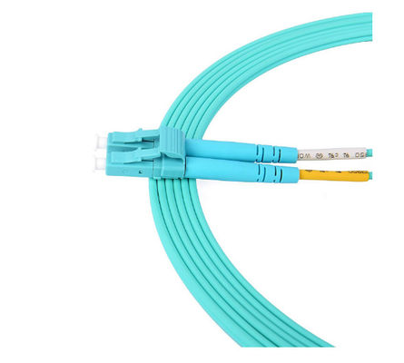 Cavo patch in fibra ottica duplex OM3 multimodale con guaina in materiale LSZH e diametro di 3,0 mm