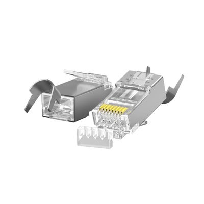 Collegatore RJ45 ad alta velocità a 10 Gbps con stivali metallici e certificazione Fluke