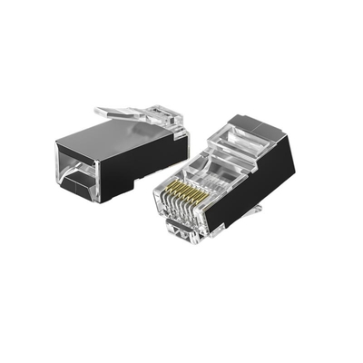 Collegamenti modulari CAT6 ad alte prestazioni - oro 50U, fluke pass, trasparenti e senza intreccio