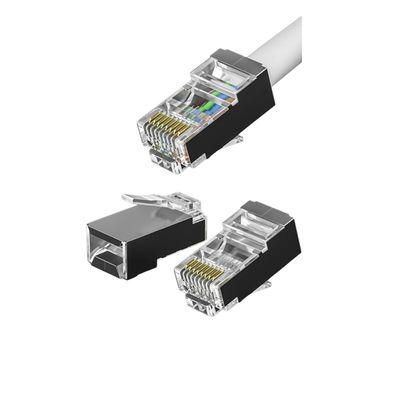 CAT7 600MHz RJ45 connettore con contatti placcati in oro e opzioni di sconto di massa