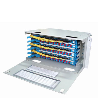 Pannello di distribuzione in fibra ottica ABS / PC per reti FTTH / FTTB / FTTX con capacità 1X8/16/32/64 Core ODF Patch Panel