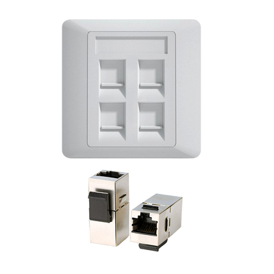 CAT7 Keystone Socket 10Gbps - Slim Profile for Data Centers (UL 94V-0 Fire Rating) interruttore elettrico a parete