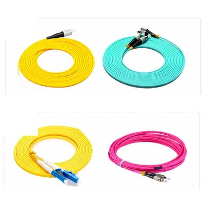 Cavo ottico simplex certificato ISO CE RoHS con connettore SC LC e fibra SM OS2 G652D