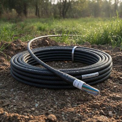 GYTA53 Cavo in fibra ottica blindato a sepoltura diretta con armatura a nastro in acciaio ondulato e barriera antiumidità APL per fibra monouso G652D
