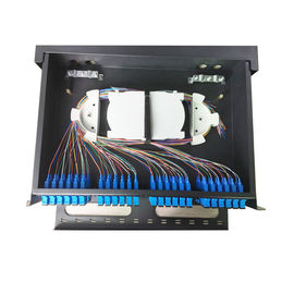 Tormenti di materiale a 19 pollici a fibra ottica montato della fibra SPECC del quadro d'interconnessione di MPO/MTP 2U 3U il 48/96