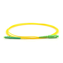 Sc a fibra ottica giallo di verde dello Sc lc del cavo di toppa di FTTH 5M modo del cavo di LC 2,0 al singolo